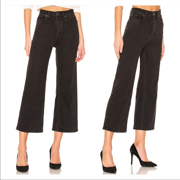 Free People Wales Wide Leg in Black Sz 26 - Picture 2 of 10
